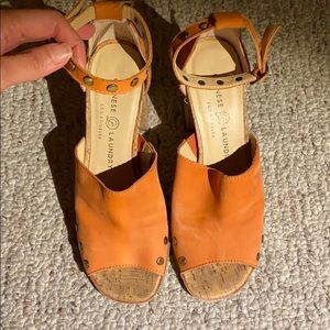 Chinese Laundry Leather Sandals Sz 6.5